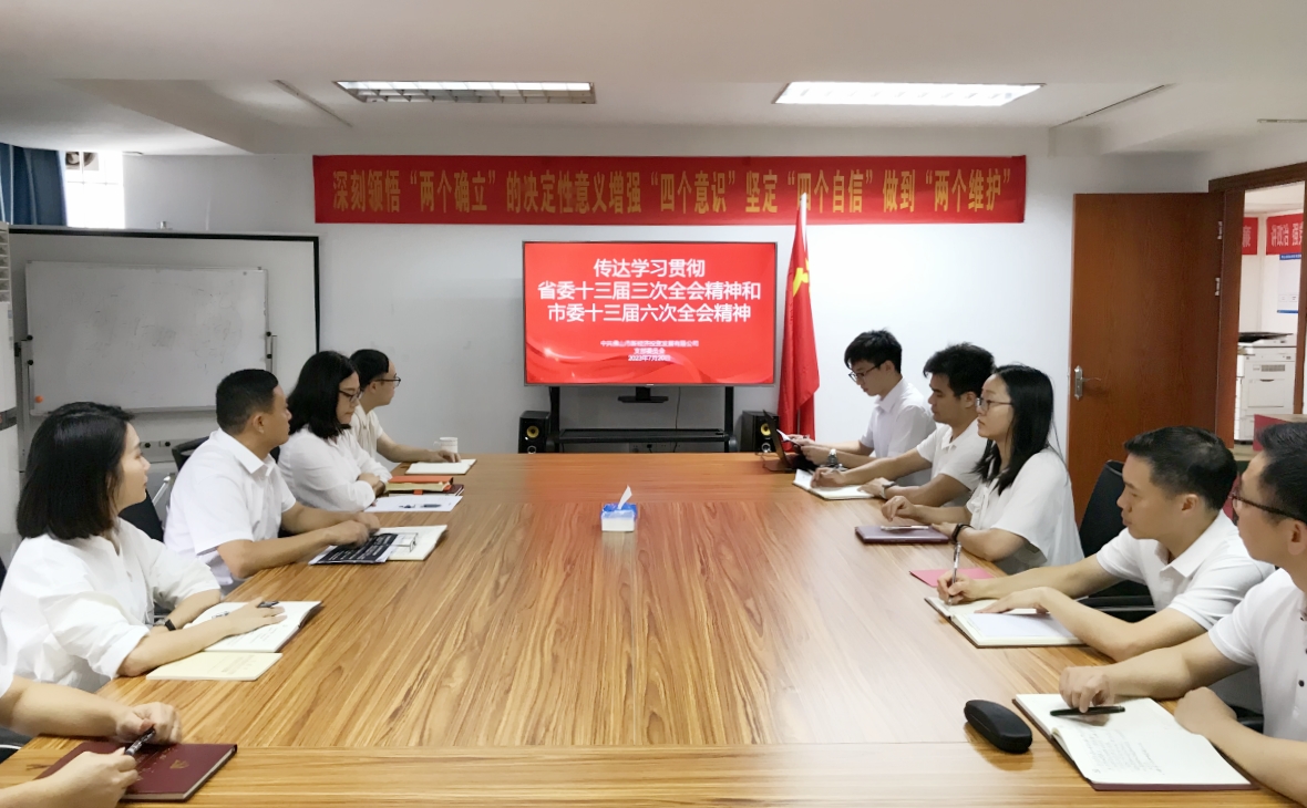 錨定“走在前列”總目標(biāo) 展現(xiàn)新投公司新作為——新投公司黨支部傳達(dá)學(xué)習(xí)貫徹省委十三屆三次全會(huì)精神、市委十三屆六次全會(huì)精神和鄭軻書(shū)記在國(guó)資國(guó)企調(diào)研座談會(huì)上的講話(huà)精神